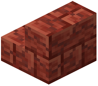 Cracked Red Rock Brick Stairs