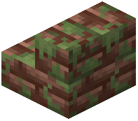Mossy Dacite Brick Stairs