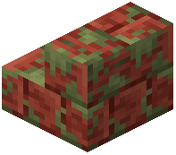 Mossy Red Rock Brick Stairs