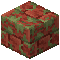 Mossy Red Rock Bricks