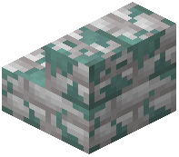 Mossy White Dacite Brick Stairs