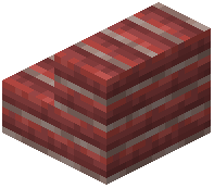 Corner Scarlet Brick Stairs