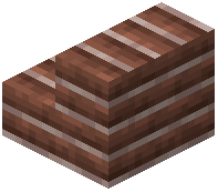 Corner Umber Brick Stairs