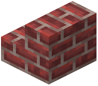 Cracked Scarlet Brick Stairs