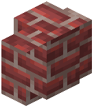 Cracked Scarlet Brick Wall