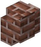 Cracked Umber Brick Wall