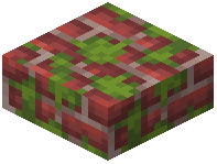 Mossy Scarlet Brick Slab