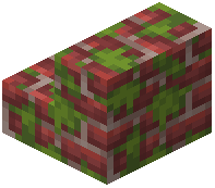 Mossy Scarlet Brick Stairs