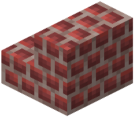 Short Scarlet Brick Stairs