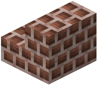 Short Umber Brick Stairs
