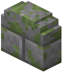 Mossy Stone Bricks Gravestone