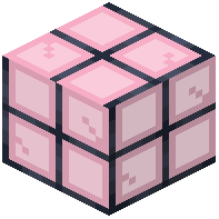 Pink Stained Barred Glass