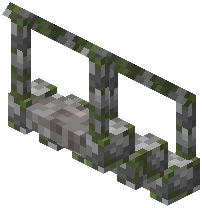 Mossy Cobblestone Bridge Stair