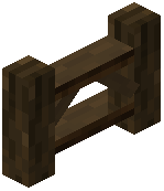 Dark Oak Horse Fence