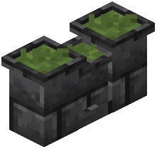 Deepslate Brick Grass Topped Wall