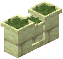 End Brick Grass Topped Wall