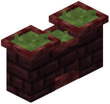 Nether Brick Grass Topped Wall