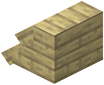 Birch Planks Steep Base Roof