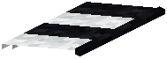 Black Striped Awning
