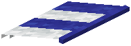 Blue Striped Awning