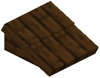 Dark Oak Planks Lower Top Roof