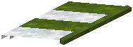 Green Striped Awning