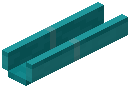 Cyan Rain Gutter