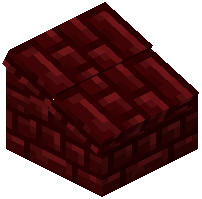 Red Nether Bricks Lower Base Roof