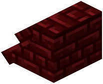 Red Nether Bricks Steep Base Roof