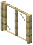 Rectangle Birch Planks Window