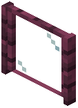 Crimson Planks Pane Window