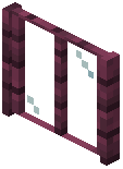 Rectangle Crimson Planks Window