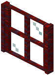 Crimson Stem Four Pane Window