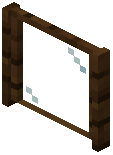 Dark Planks Oak Pane Window