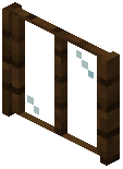 Rectangle Dark Oak Planks Window