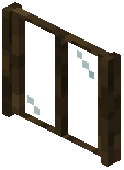 Rectangle Dark Oak Window