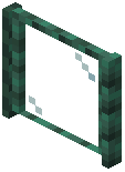 Dark Prismarine Pane Window