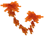 Orange Wilted Hanging Leaves