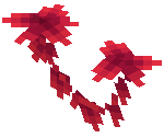 Red Wilted Hanging Leaves