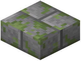 Mossy Stone Brick Slab