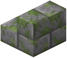 Mossy Stone Brick Stairs