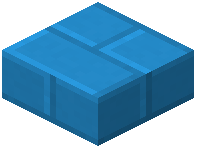 Light Blue Concrete Brick Slab