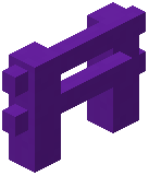 Purple Concrete Fence