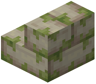Mossy Travertine Brick Stairs