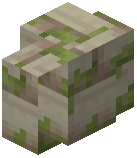 Mossy Travertine Brick Wall