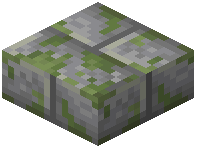 Mossy Andesite Brick Slab
