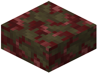 Mossy Cobbled Netherrack Slab