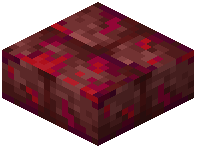 Mossy Netherrack Brick Slab