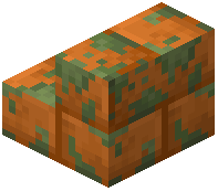 Mossy Red Sandstone Brick Stairs