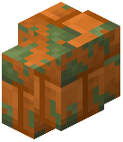 Mossy Red Sandstone Brick Wall
